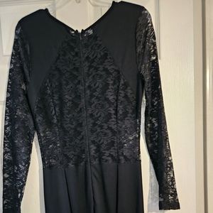 Black Gown with Lace.